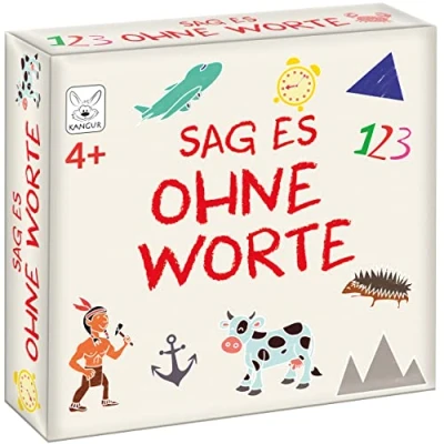 Abbildung von Sag es Ohne Worte Brettspiele ab 4 Jahre Pantomime Spiel Kinder Kartenspiel Partyspiel Gesellschaftsspiele Kinderspiele Familienspiele Ostergeschenke 108 Karten über 400 Wörtern und Sätzen