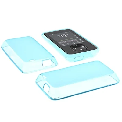 Abbildung von foto kontor Hülle kompatibel mit Dexcom G7 Tasche Gummi TPU Schutzhülle blau