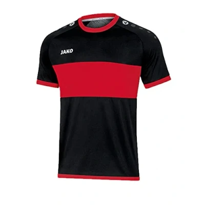 Abbildung von JAKO BOCA Tshirt print, Herren, Größe: Large, Schwarzrot