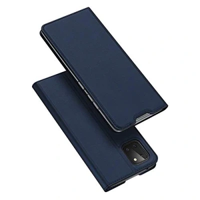 Abbildung von COFI 1453 Buch Tasche kompatibel mit LG K52 Handy Hülle Etui Brieftasche Schutzhülle Standfunktion, Kartenfach Blau