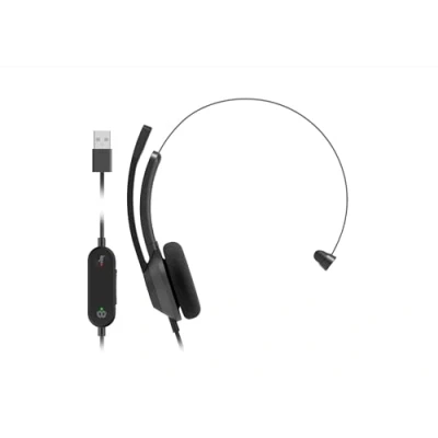 Abbildung von Cisco Headset 321 USB, kabelgebundener Single On Ear Kopfhörer, Webex Controller mit USB A, Carbon Black, Zwei Jahre Garantie beschränkter Haftung (HS W C USB)