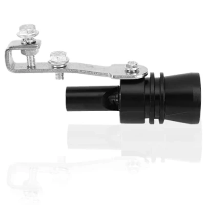 Abbildung von Terisass Turbo Sound Whistle Aluminiumlegierung Auto Fahrzeug Auspuff Pfeife Automobile Modified Tail Throat Whistle(Schwarz)