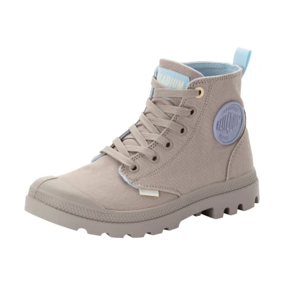 Abbildung von Palladium Pampa Monopop Ankle Boot, Damen, Größe: 39, Grey/berry Schuhe