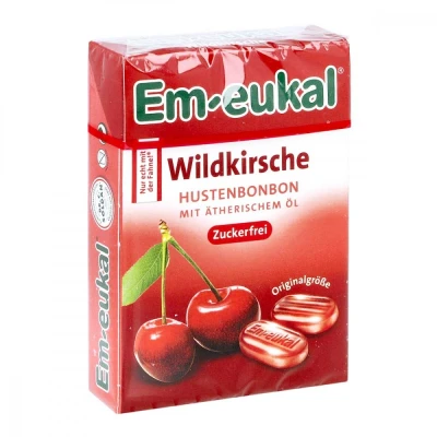 Abbildung von Em Eukal Bonbons Wildkirsche zuckerfrei Box