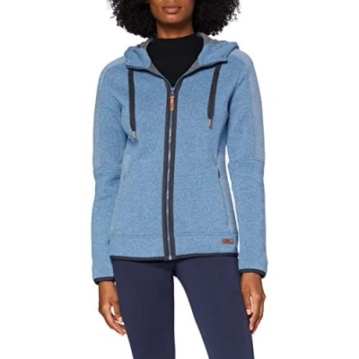 Abbildung von CMP Damenwolljacke mit fester Kapuze, Zucker Mel., D42