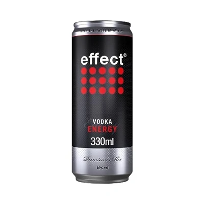 Abbildung von effect Vodka &amp; Energy (1 x 0,33l) Premix in der Dose 10% Vol. Alkoholgehalt Wodka Kombination mit dem klassischen Geschmack Das perfekte Getränk für einen unvergesslichen Abend