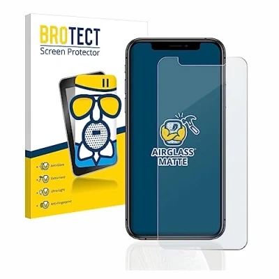 Abbildung von BROTECT Entspiegelungs Schutzglas für Apple iPhone Xs / 11 Pro Schutz Folie Panzerfolie Glas Matt [Extrem Kratzfest 9H, Anti Reflex]