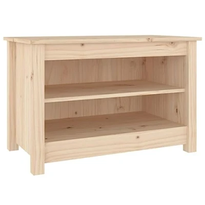 Abbildung von vidaXL Schuhregal Schuhbank 70x38x45,5 cm Massivholz Kiefer, 1 tlg.