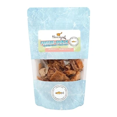 Abbildung von I love my cat Freeze Snack für Katzen Lachsfilet 25 g