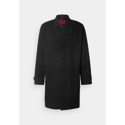Abbildung von HUGO Maver Klassischer Mantel, Herren, Größe: Large, Black