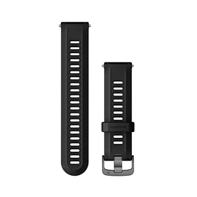 Abbildung von Uhrenarmband mit silberner Schnalle Garmin Forerunner 955