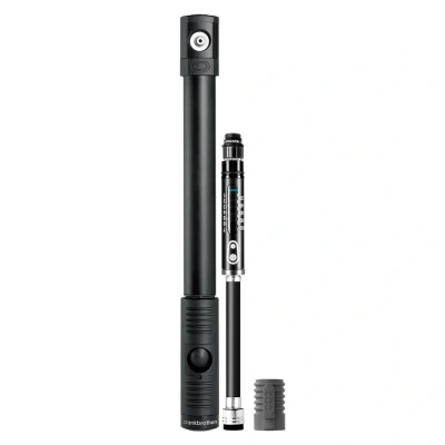 Abbildung von KLIC HP Pumpe mit Manometer und CO2 Spitze MIDNIGHT EDITION
