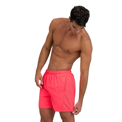 Abbildung von ARENA Herren Fundamentals Logo Boxer Swim Trunks, Fluo Red dark Olive, XXL EU