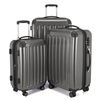 Abbildung von HAUPTSTADTKOFFER Alex 3er Kofferset, TSA, Trolley Set, Rollkoffer, Reisekoffer, (S, M &amp; L), Titan