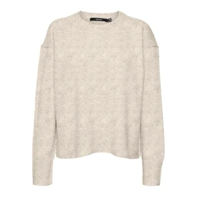 Abbildung von VERO MODA Damen VMSERENA LS O Neck GA Boo Pullover, Birch/Detail:Melange, M