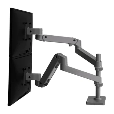 Abbildung von Ergotron LX Pro Monitor Tischhalterung für 2 LCD Displays Dunkelgrau