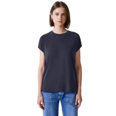 Abbildung von Street One Studio Basic LOOK Shirt Tshirt basic, Damen, Größe: 40, Blau