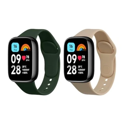 Abbildung von kwmobile Uhrenarmband 2x Sportarmband für Xiaomi Redmi Watch 3 Active, Armband TPU Silikon Set Fitnesstracker