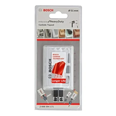 Abbildung von Bosch Professional Carbide Lochsäge Endurance for Heavy Duty (Ø 51 mm, Zubehör Bohrmaschine)