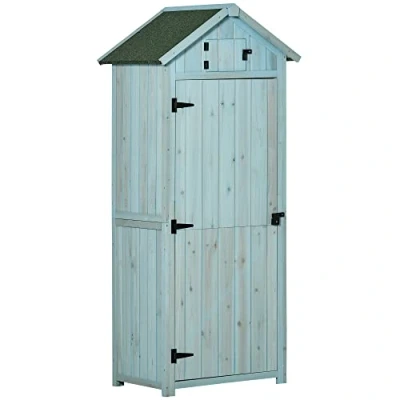 Abbildung von Outsunny Gerätehaus mit Regalböden, BxT: 54.2x77 cm