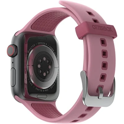 Abbildung von OtterBox All Day Uhrenarmband für Apple Watch Series 9/8/7/6/SE 2. gen/SE 1. gen/5/4/3 42mm/44mm/45mm, Weiches, Angenehmes und Strapazierfähiges Silikonband Watch, Mauve