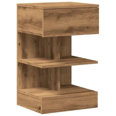 Abbildung von vidaXL Nachttisch Artisan Eiche 40x35x65 cm Holzwerkstoff, Nachtschrank, Nachtkonsole, Schlafzimmermöbel, Nachtschränke, Nachtkommode, Beistelltisch