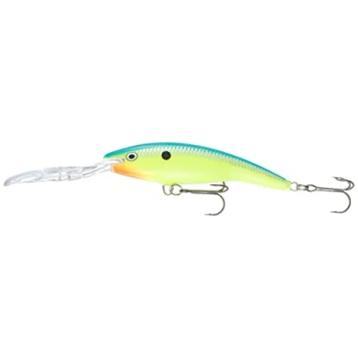 Abbildung von Rapala Deep Tail Dancer Angelköder Angelzubehör aus Balsaholz Stabile Tauchschaufel Süßwasser Spinnköder Lauftiefe 9m Fischköder 11cm, 22g Hergestellt in Estland Parrot