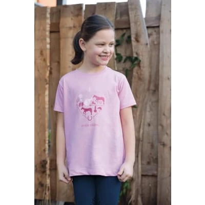 Abbildung von HKM T Shirt I Love Horse Riding Dunkelblau 122/128