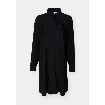 Abbildung von YAS Yaspil BOW Shirt Dress Blusenkleid, Damen, Größe: 34, Black