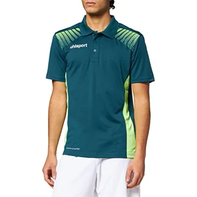 Abbildung von Uhlsport Herren Goal Polo Shirt T, Petrol/Flash grün, S