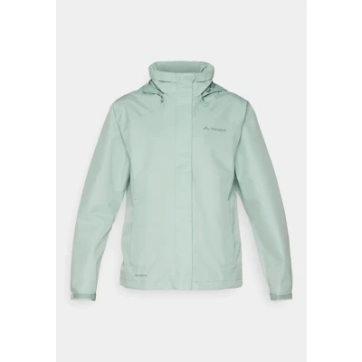 Abbildung von VAUDE Regenjacke Damen Escape Bike Light dusty fern, wasserfeste Outdoor Jacke, atmungsaktive Fahrradjacke mit Kapuze im Kragen, Klimaschonende Wanderjacke, 34