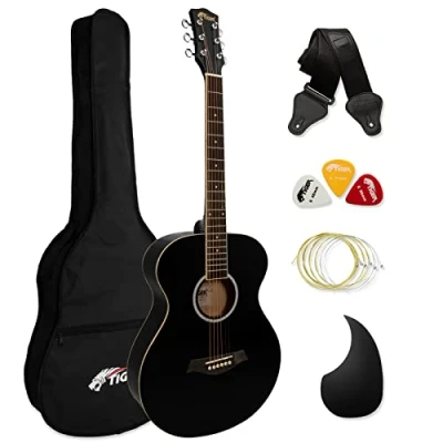 Abbildung von Tiger ACG2 BK Elektro Akustische Gitarre Set Schwarz