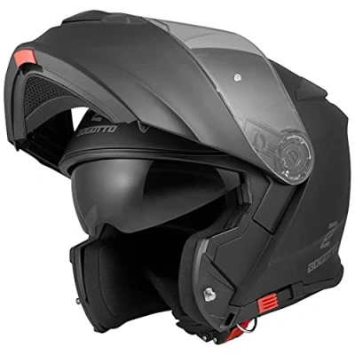 Abbildung von Bogotto V271 Motorrad Klapphelm, schwarz matt, XS