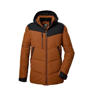 Abbildung von killtec Herren Steppjacke/Funktionsjacke in Daunenoptik mit Kapuze KOW 306 MN QLTD JCKT, gebranntes orange, XXL, 41838 000