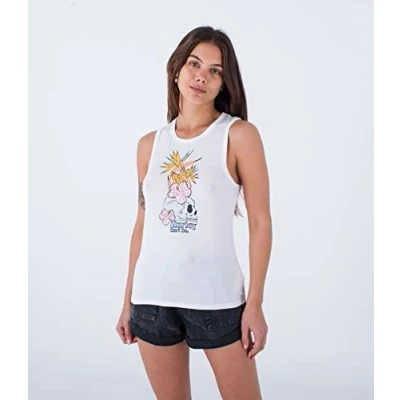 Abbildung von Hurley Birdies Muscle Top, Damen, Größe: Medium, White
