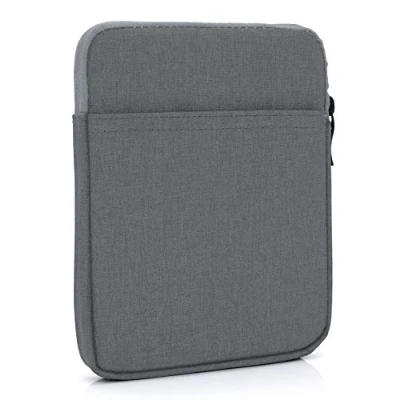 Abbildung von MyGadget Nylon Sleeve Hülle für Tablet bis 8 Zoll [ 21 x 14 cm ] Schutzhülle Tasche ideal z.B. Kindle Paperwhite, Oasis, iPad Mini Dunkelgrau