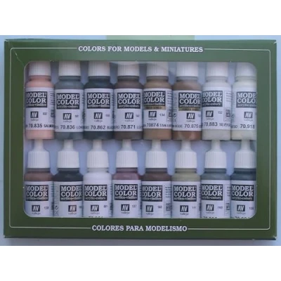 Abbildung von Vallejo 070144 Farbset, Reiter Farben, 16 x 17 ml