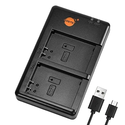 Abbildung von DSTE BCN 1 Batterie USB Dual Quick Ladegerät Compatible für Olympus BLN 1, EM5, E M1, M5, OM D, Pen P5 Mark II