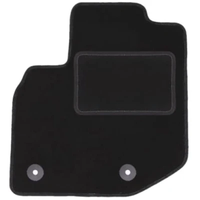 Abbildung von Wielganizator Fahrer Fußmatte Velours passend für Honda Jazz III (2008 2011) Hatchback Fahrerseite Fahrermatte Veloursfussmatte Schwarz 1 teilig Passgenau