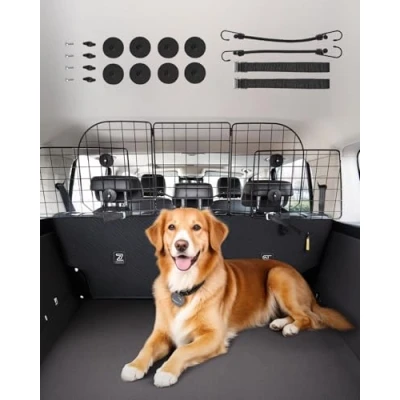 Abbildung von VEVOR Hundegitter Autobarriere Haustierbarriere Trennwand 972x408mm Lkw SUV