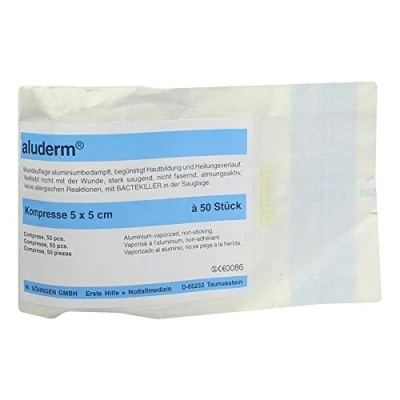 Abbildung von Aluderm Kompressen 5x5 cm 50 St