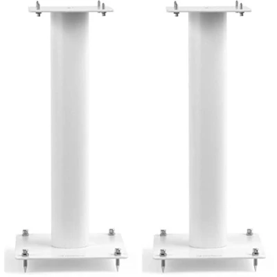 Abbildung von Norstone Lautsprecherständer Stylum, stabil aus Metall, bis 50kg belastbar, Paarpreis (Stylum 1 (50cm), Weiß (matt))