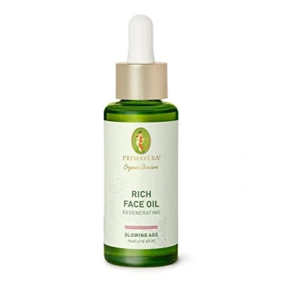 Abbildung von PRIMAVERA Rich Face Oil Regenerating 30 ml Naturkosmetik Leichtes Gesichtsöl für reife, anspruchsvolle Haut aktiviert die Zellen und festigt vegan