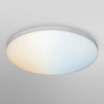 Abbildung von LEDVANCE Smarte LED Deckenleuchte, Panel für Innen mit WIFI Technologie, Lichtfarbe änderbar (3000K 6500K), 450mm Durchm., Kompatibel Google und Alexa Voice Control, SMART+ PLANON FRAMELESS
