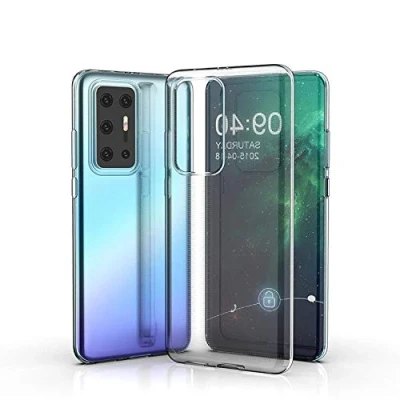 Abbildung von CoverKingz Handyhülle für Huawei P40 Pro Silikonhülle Soft Case Bumper Durchsichtig Handy Hülle Slim Cover Transparent