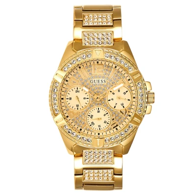 Abbildung von Guess Ladies Sport Uhr goldcoloured, Damen, Größe: One Size, Gold coloured