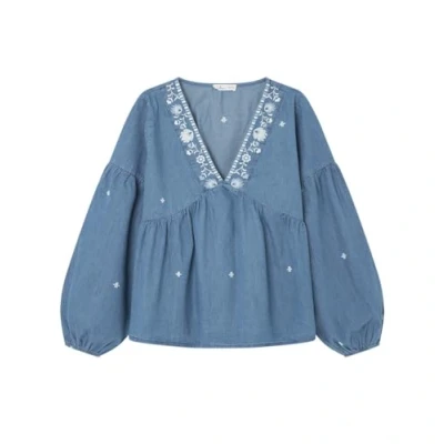 Abbildung von Springfield Hemdbluse, Damen, Größe: 36, Blue