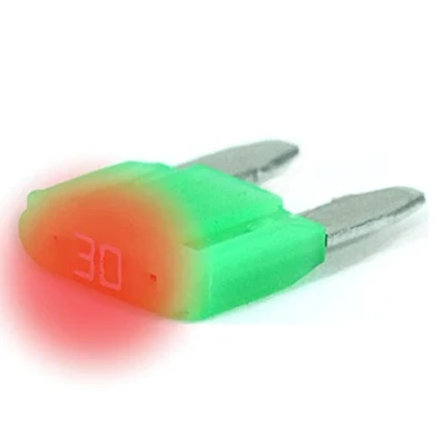 Abbildung von LED Status Mini KFZ Auto Sicherungen Flachsicherungen, TFNL0, Set, 3A 5A 7,5A 10A 15A 20A 25A 30A, Stromstärke:30A Ampere