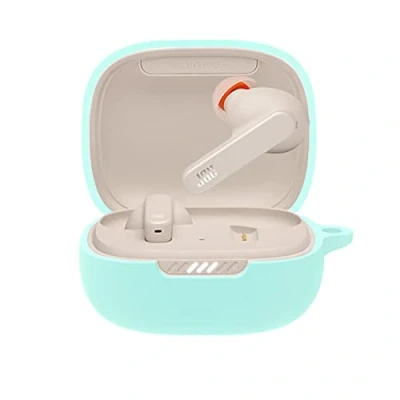 Abbildung von GIOPUEY Hülle Kompatibel mit JBL Live Pro+ TWS, Silikon Stoßfeste Schutzhülle, Ultradünn Case Cover, Kein Geruch, Grün
