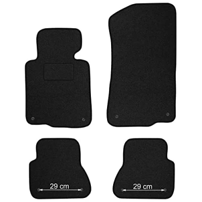 Abbildung von M MOTOS Velours Standard fußmatten für BMW 3er E46 1998 2001 Standard, Gewebt, Schwarz Auto Erleben Sie neuen Fahrkomfort mit einem Satz Ihr